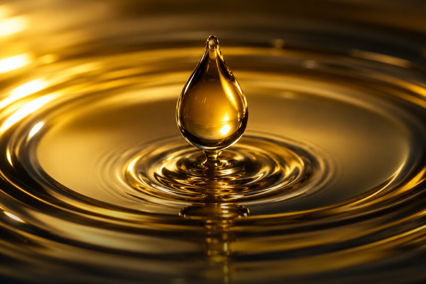 Golden edible oil